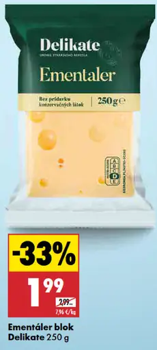 Delikate Ementaler blok