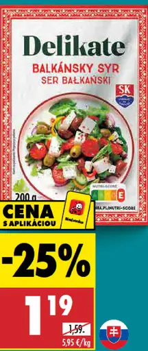 Delikate Balkánsky syr