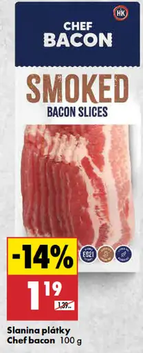Chef Bacon slanina plátky