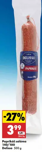 Delisso paprikáš saláma 140/100