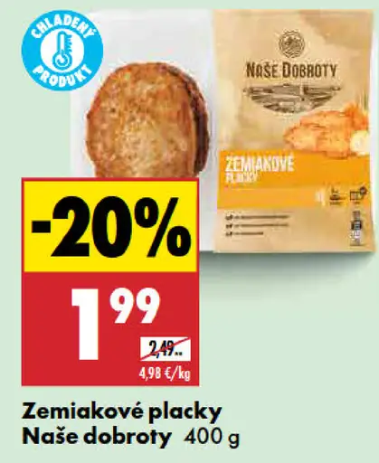 Naše dobroty Zemiakové placky