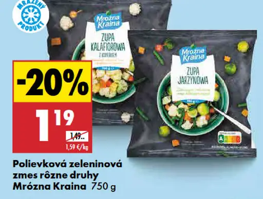 Mroźna Kraina Polievková zeleninová zmes