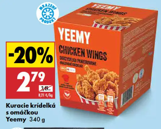 Yeemy Kuracie krídelká s omáčkou