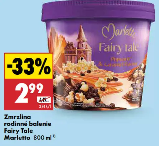 Marletto Fairy tale zmrzlina rodinné balenie