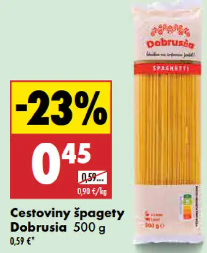 Cestoviny špagety Dobruška