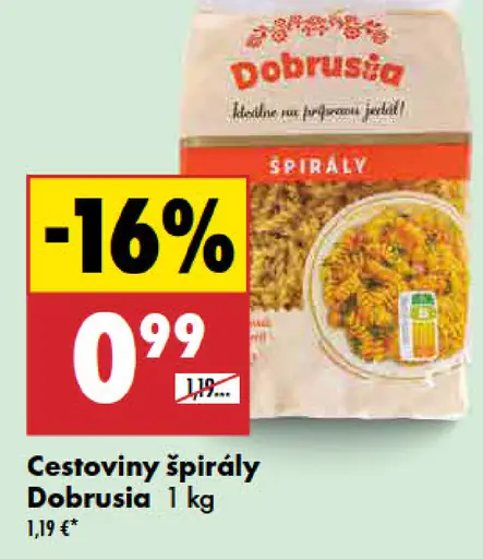 Cestoviny špirály Dobruška