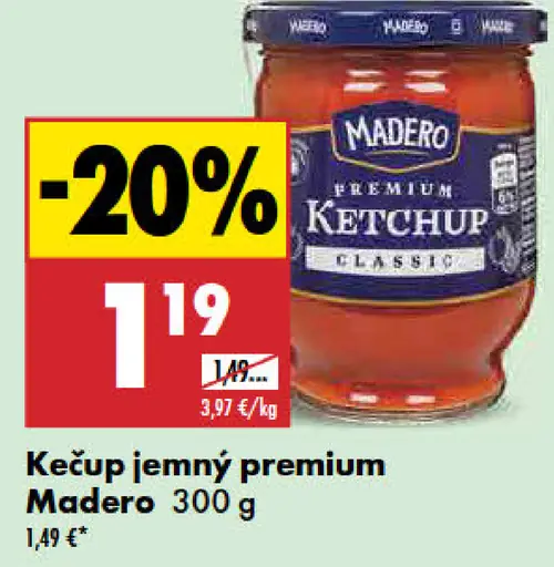Kečup jemný premium Madero