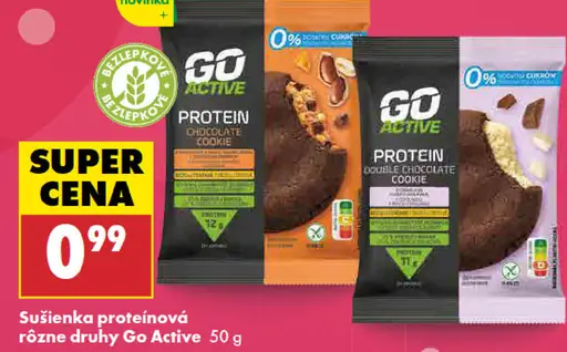 Go Active sušienka proteínová rôzne druhy