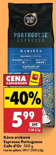 Cafe d’Or Portuguese Espresso Barista káva zrnková