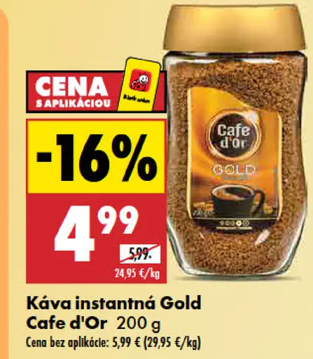 Cafe d'Or Káva instantná Gold