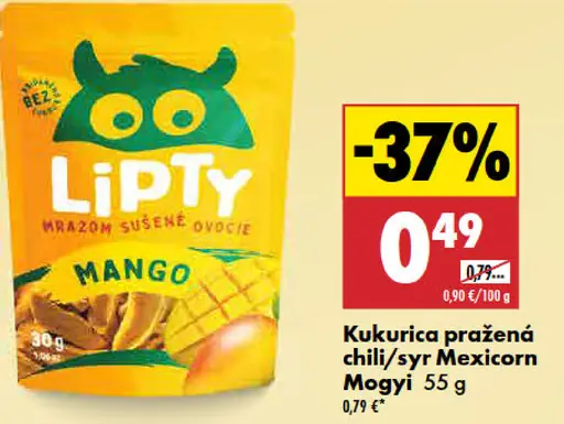 Lipty mango sušené mrazom