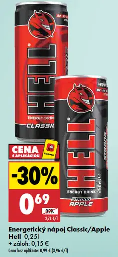 Hell Classic energetický nápoj