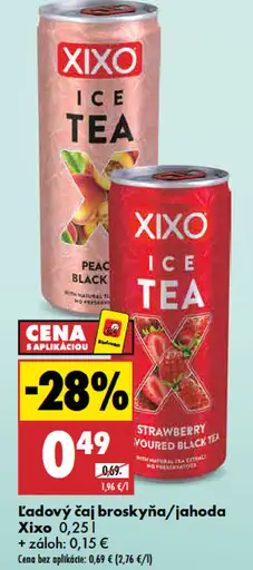 Ľadový čaj broskyňa Xixo