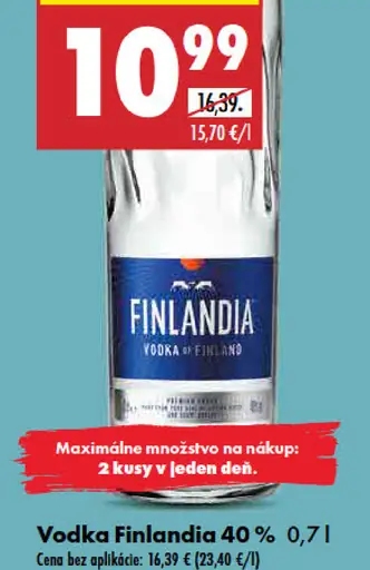 Finlandia Vodka 40% 20 cl
