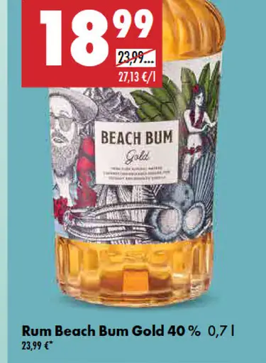 Rum Beach Bum Gold 40 %