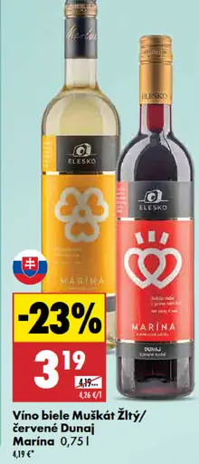 Marína víno biele Muškát Žltý