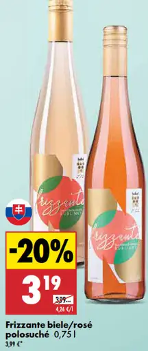 Frizzante víno rosé polosuché