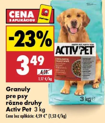 Activ Pet Granuly pre psy rôzne druhy malé plemená
