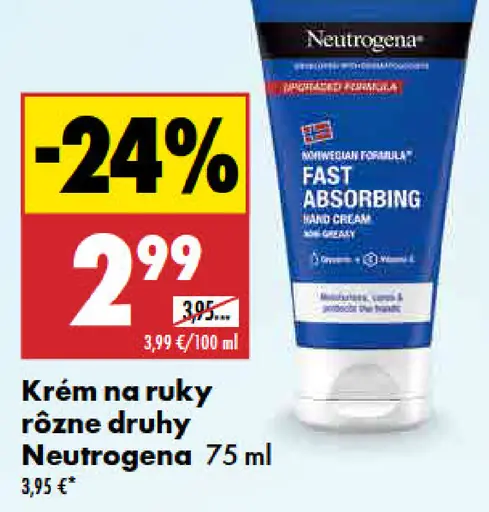 Neutrogena Krém na ruky rôzne druhy