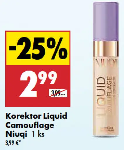 Niuqi Korektor Liquid Camouflage