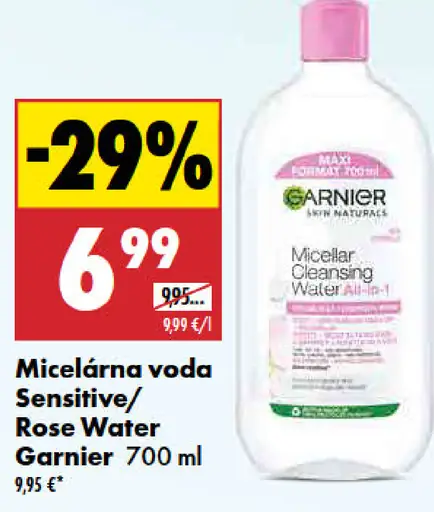 Garnier Micelárna voda Sensitive/Rose Water