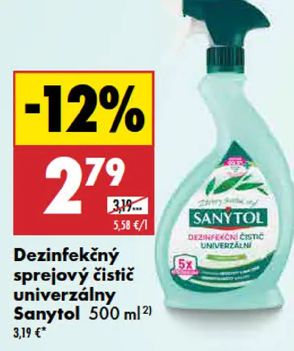 Sanytol dezinfekčný univerzálny čistič sprej