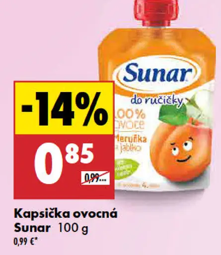 Sunar do ručičky ovocná kapsička