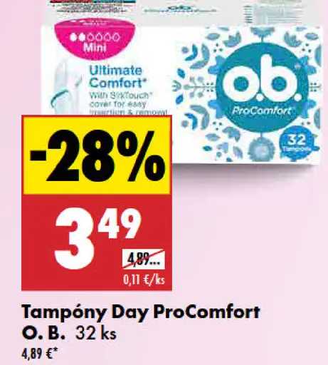 O.B. ProComfort tampóny Day