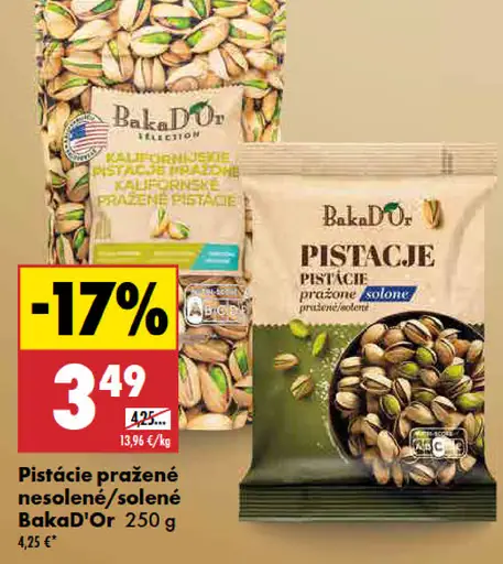 BakaD'Or Pistácie pražené solené