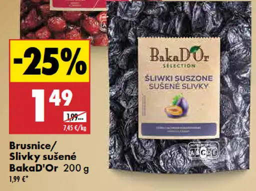 BakaD'Or Slivky sušené