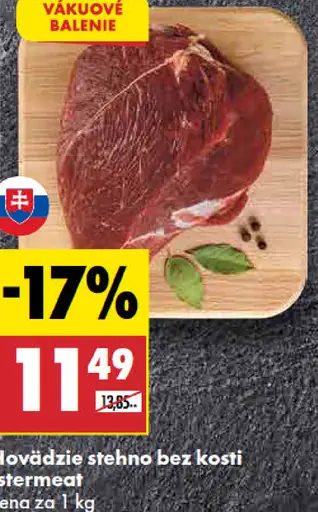 Hovädzie stehno bez kosti