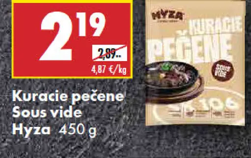 Kuracie pečené Sous vide Hyza