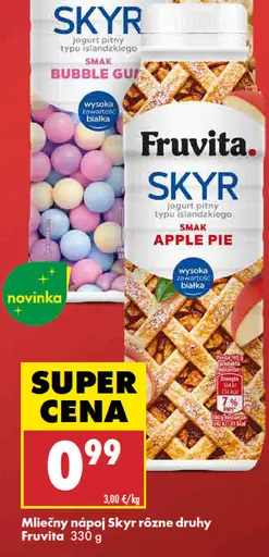 Fruvita Skyr mliečny nápoj rôzne druhy