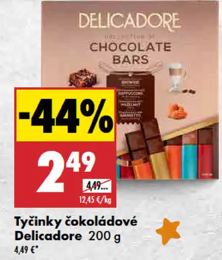 Tyčinky čokoládové Delicadore
