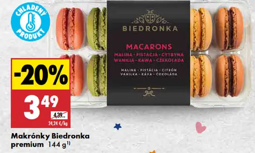 Biedronka Makrónky premium