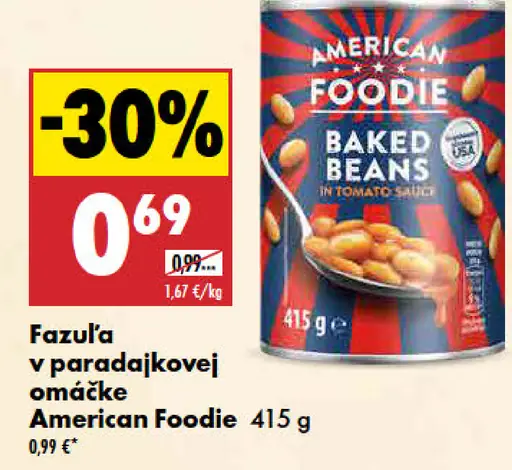 American Foodie fazuľa v paradajkovej omáčke