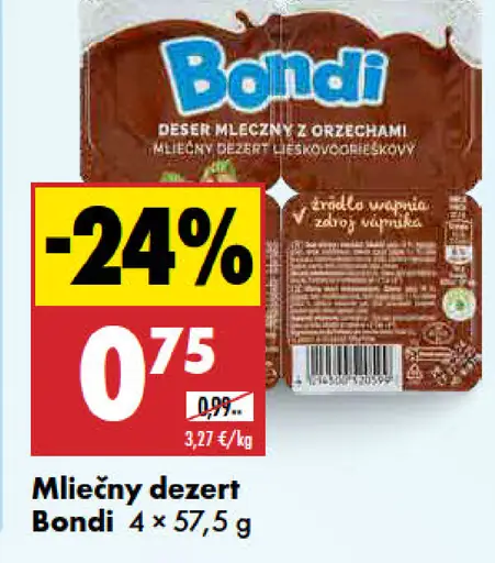 Bondi Mliečny dezert