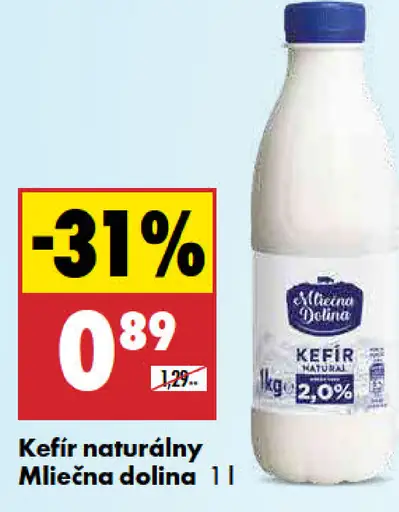 Mliečna dolina Kefir naturálny