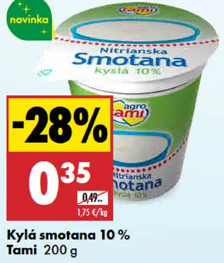 Tami Kyslá smotana 10 %