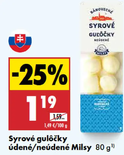 Milsy Syrové guľôčky neúdené