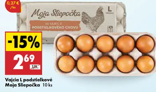 Moja Sliepočka Vajcia L podstielkové