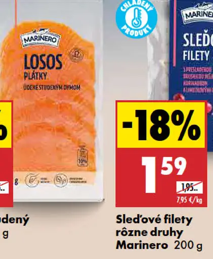 Marinero losos marinovaný plátky
