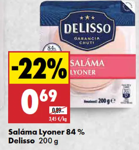 Saláma Lyoner 84% Delisso