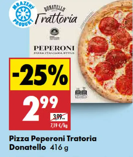 Donatello Pizza Peperoni Trattoria štýl