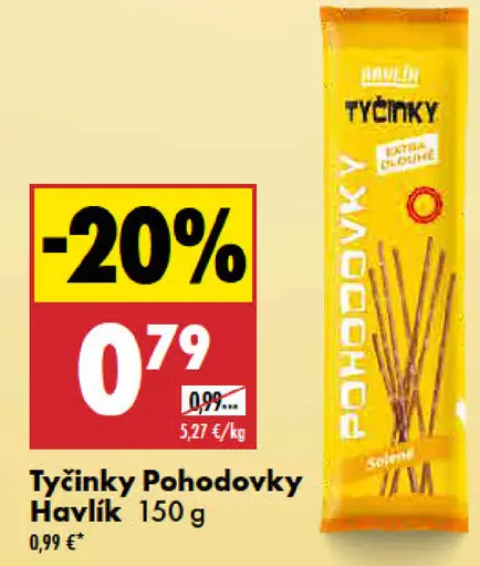 Tyčinky Pohodovky slané tyčinky