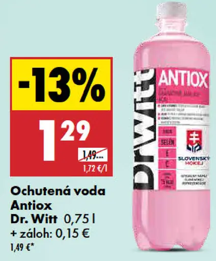 Dr. Witt Antiox ochutená voda