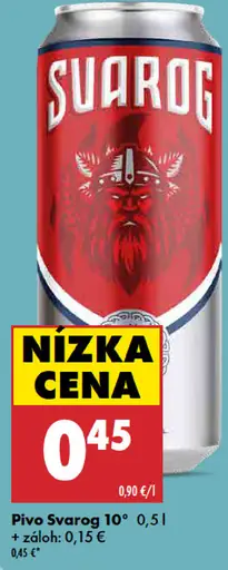 Svárog Pivo 10° plechovka
