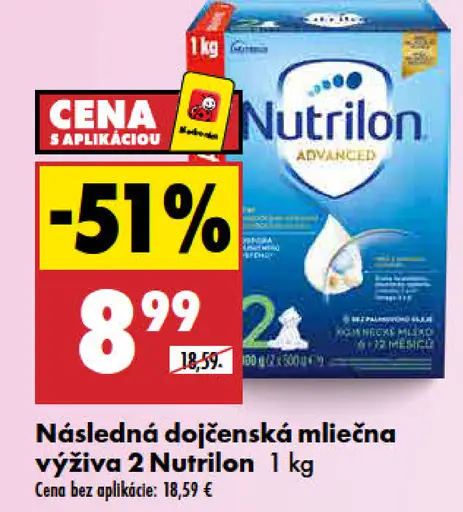 Nutrilon Následná dojčenská mliečna výživa 2