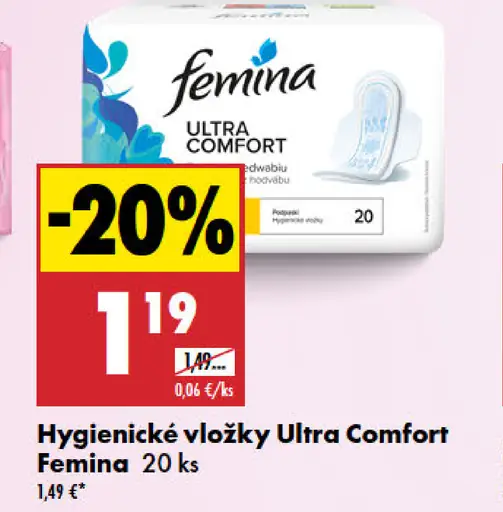 Femina Ultra Comfort Hygienické vložky
