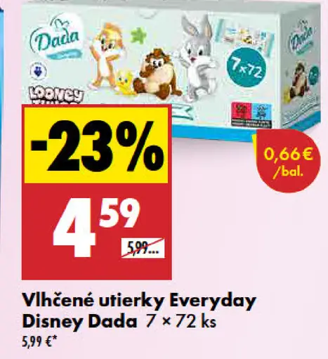 Disney Dada vlhčené utierky Everyday